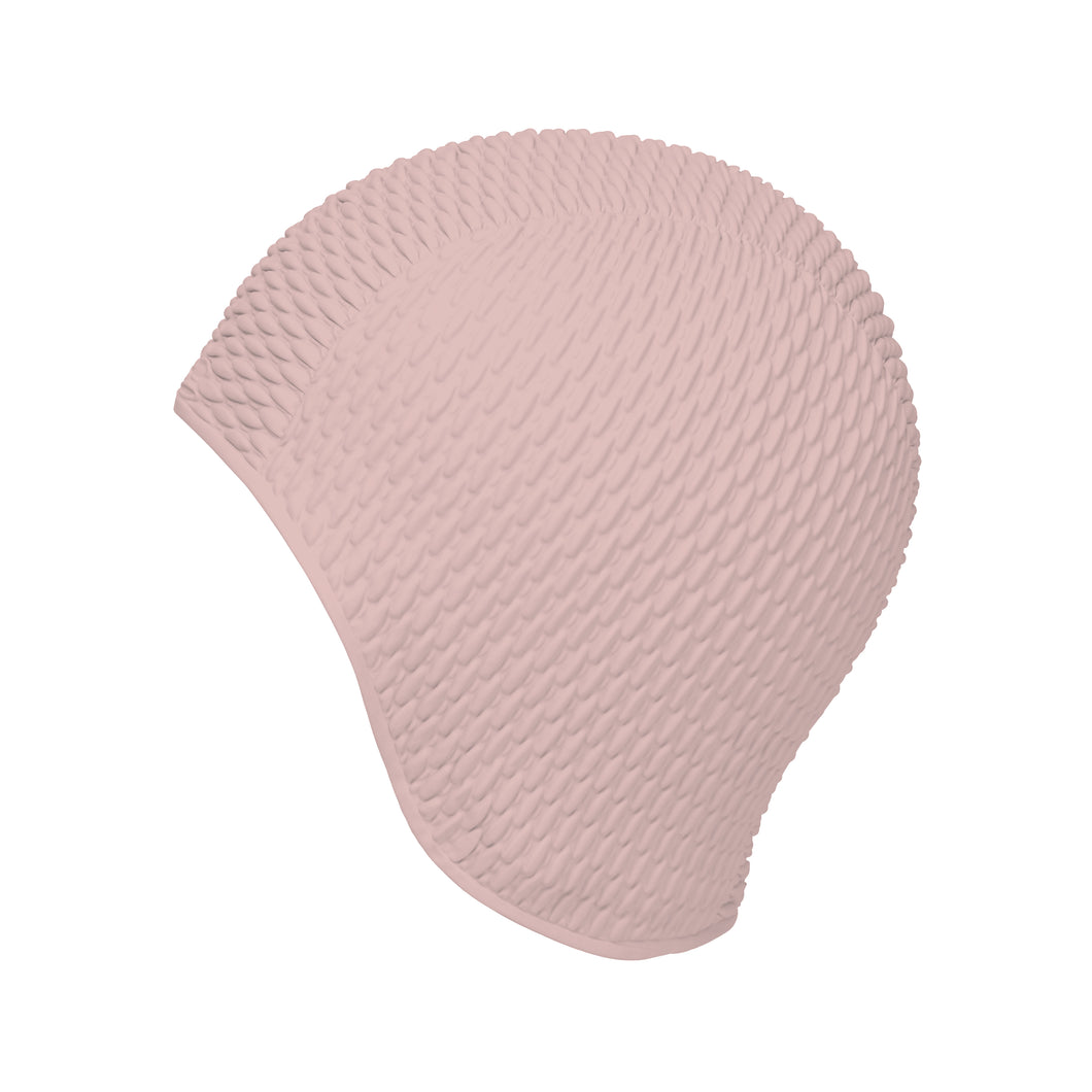 Bonnet de bain rétro rose poudré lila - KORES THE NICE FLEET