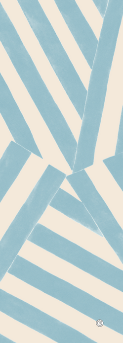 Toile transat Portofino Bleu glacier - THE NICE FLEET