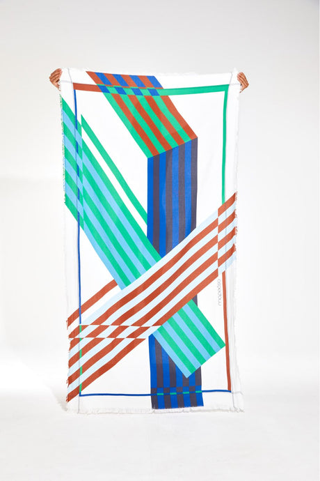 Drap de plage Shibuya Bleu - MAPOÉSIE PARIS - THE NICE FLEET