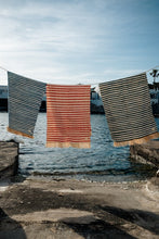 Natte de plage Nosy rayée corail - THE NICE FLEET
