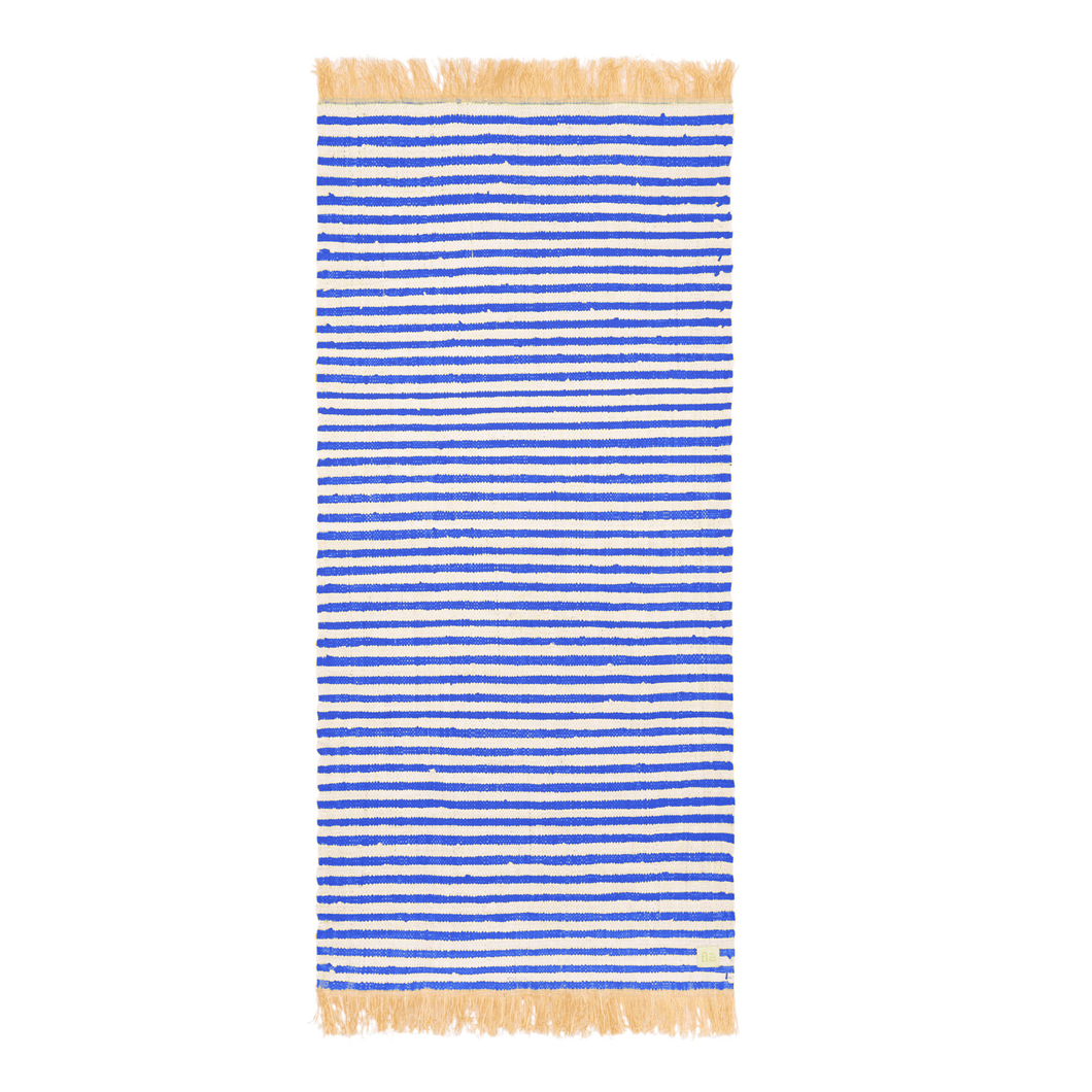 Natte de plage Nosy rayée bleu roi - THE NICE FLEET