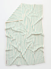 Drap de plage Naram pure white & grass- BONGUSTA - THE NICE FLEET