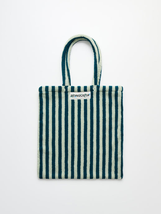 Sac totebag Naram sea foam & deep teal - BONGUSTA